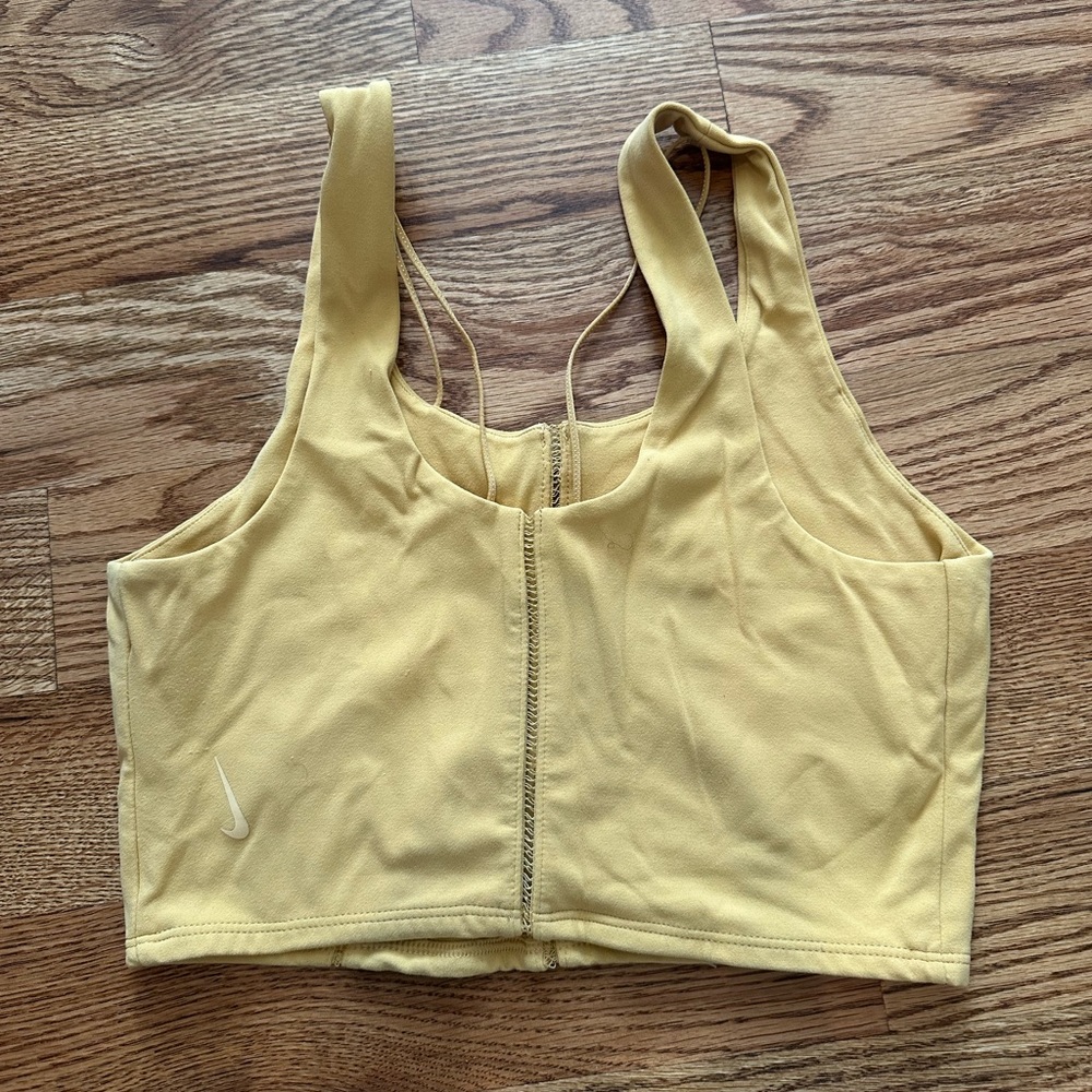 Nike yellow workout tank